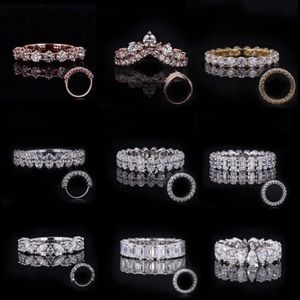 Various diamond and moissanite wedding band ring custom made